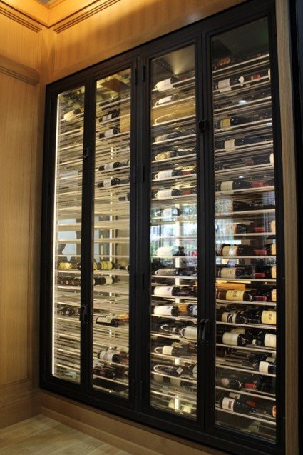 Island Hotel Wine Cabinet - M&M Cellar Systems in partnership with Vintage Cellars