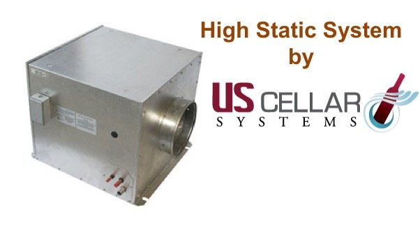 US Cellar Systems High Static Wine Cellar Cooling Unit