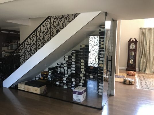 Under Stair Wine Storage Orange County